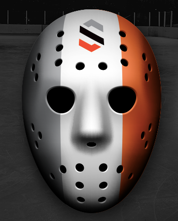 Hockey Mask with Snipers Edge Hockey Logo