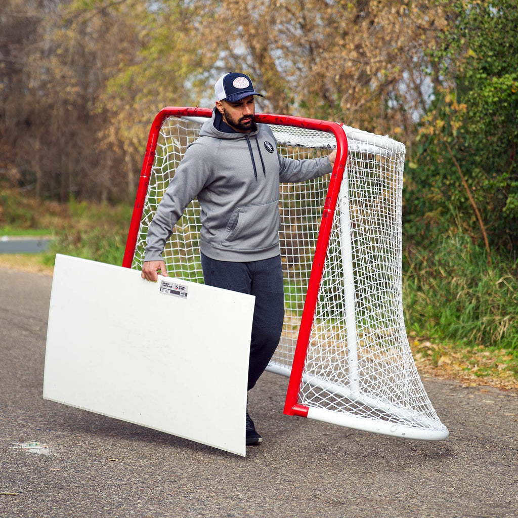 Easy to carry.  The Snipers Edge Backyard Goal